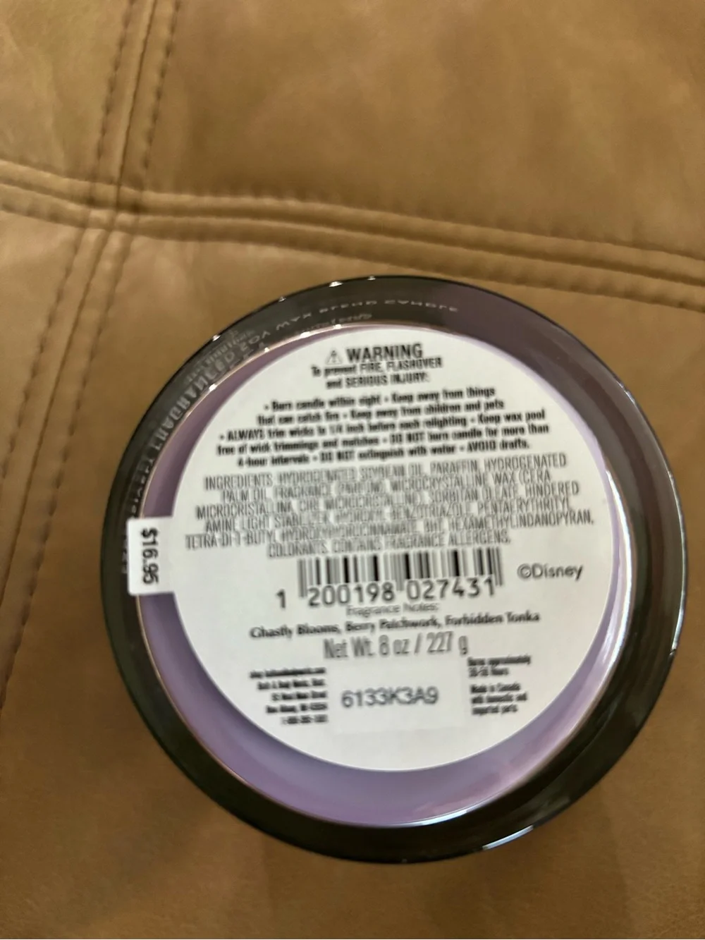 Bath & Body Works x Nightmare Before Christmas Sally Scented Candle
